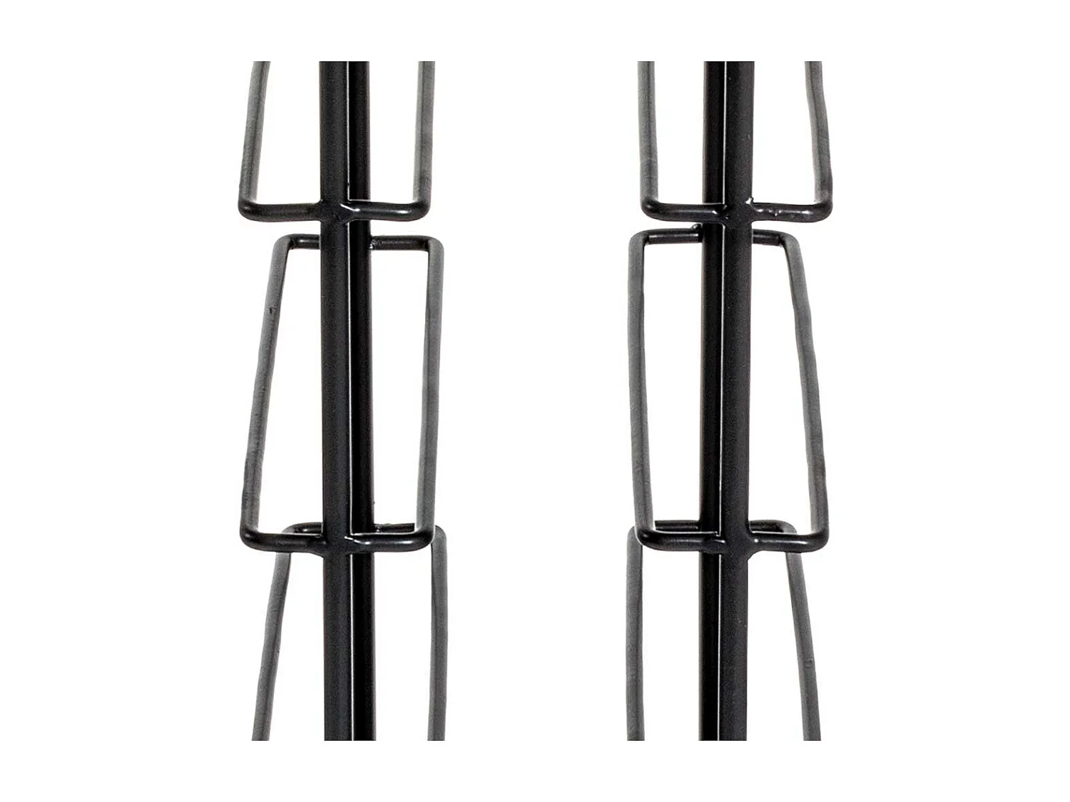 Retro Flaschenregal aus Stahl Schwarz