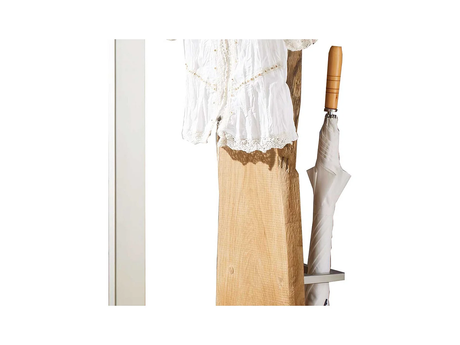 Frei stehende Garderobe im rustikalen Stil Eiche Massivholz