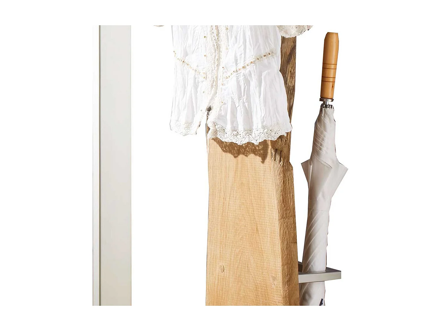 Frei stehende Garderobe im rustikalen Stil Eiche Massivholz