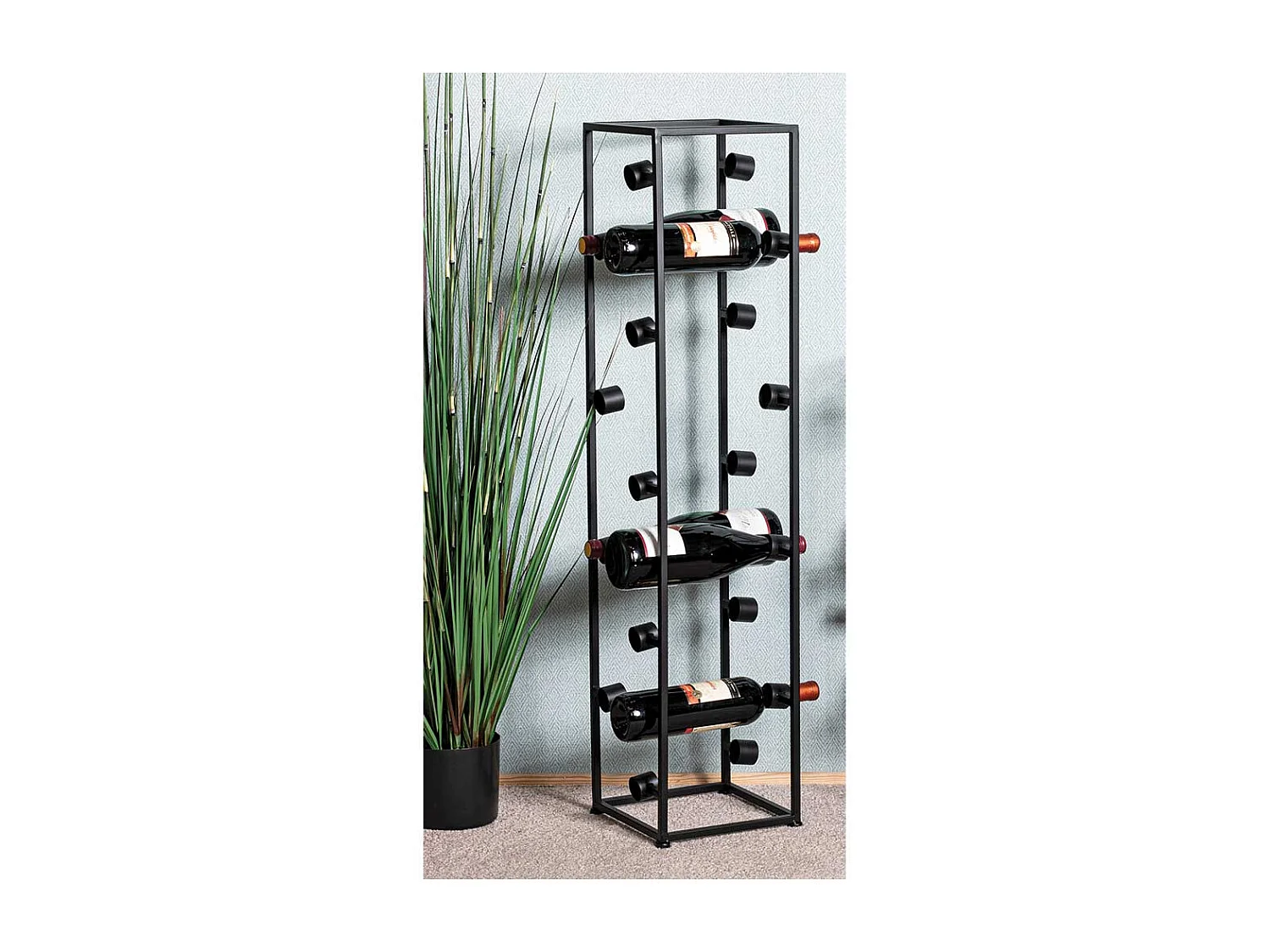 Weinflaschenhalter im Industry und Loft Stil 104 cm hoch