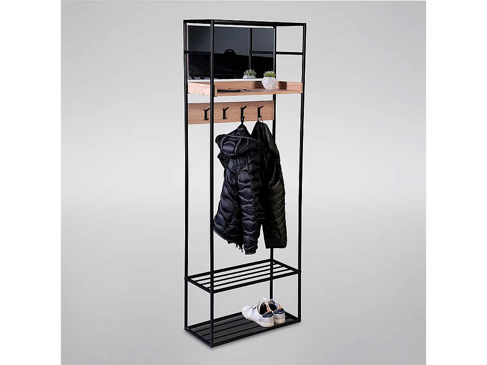 Garderobenständer Büro 180 cm hoch Spiegel