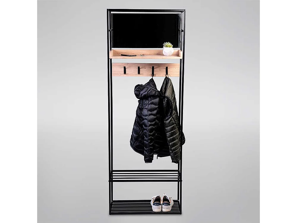 Garderobenständer Büro 180 cm hoch Spiegel