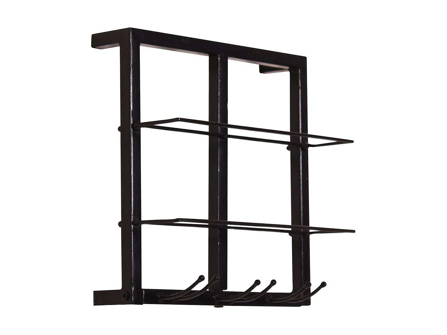 Flaschen und Gläser Regale aus Metall Industrie und Loft Stil (zweiteilig)