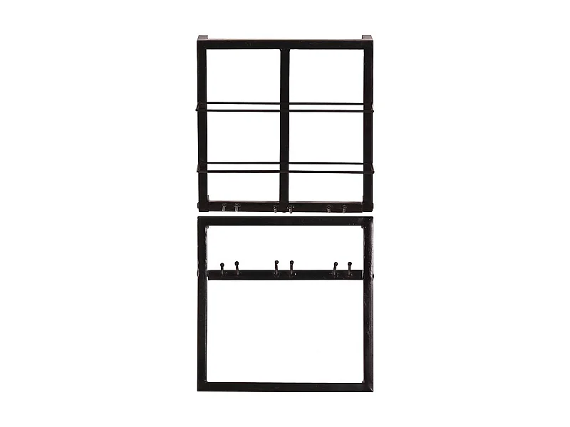 Flaschen und Gläser Regale aus Metall Industrie und Loft Stil (zweiteilig)