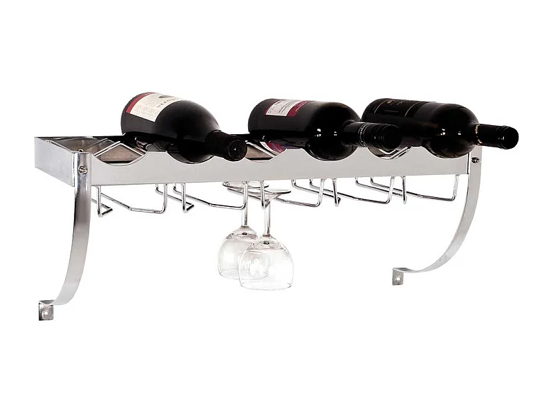 Weinregal für Flaschen und Gläser