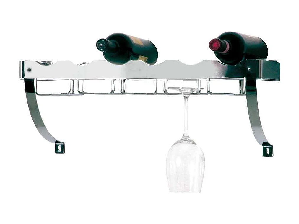 Weinregal für Flaschen und Gläser