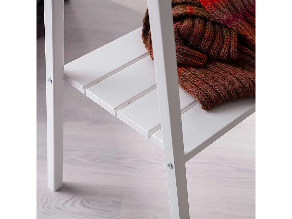 Holzgarderobe aus Fichte Massivholz Weiß