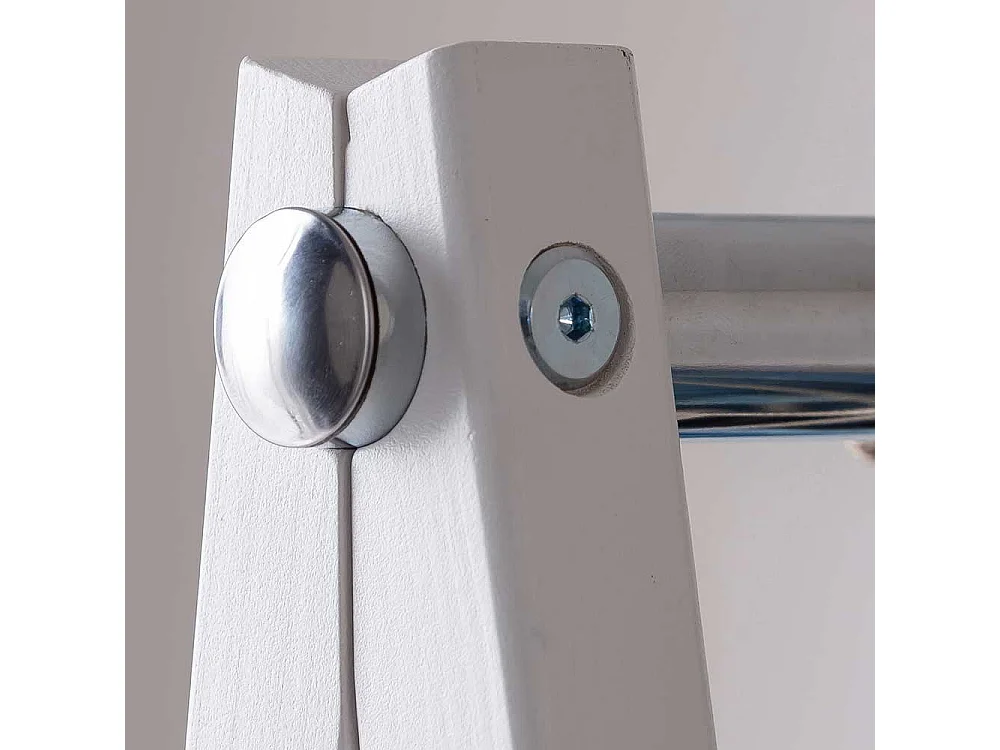 Holzgarderobe aus Fichte Massivholz Weiß