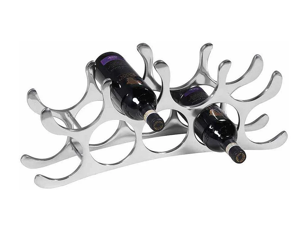 Alu Weinregal im Flammen Design modern