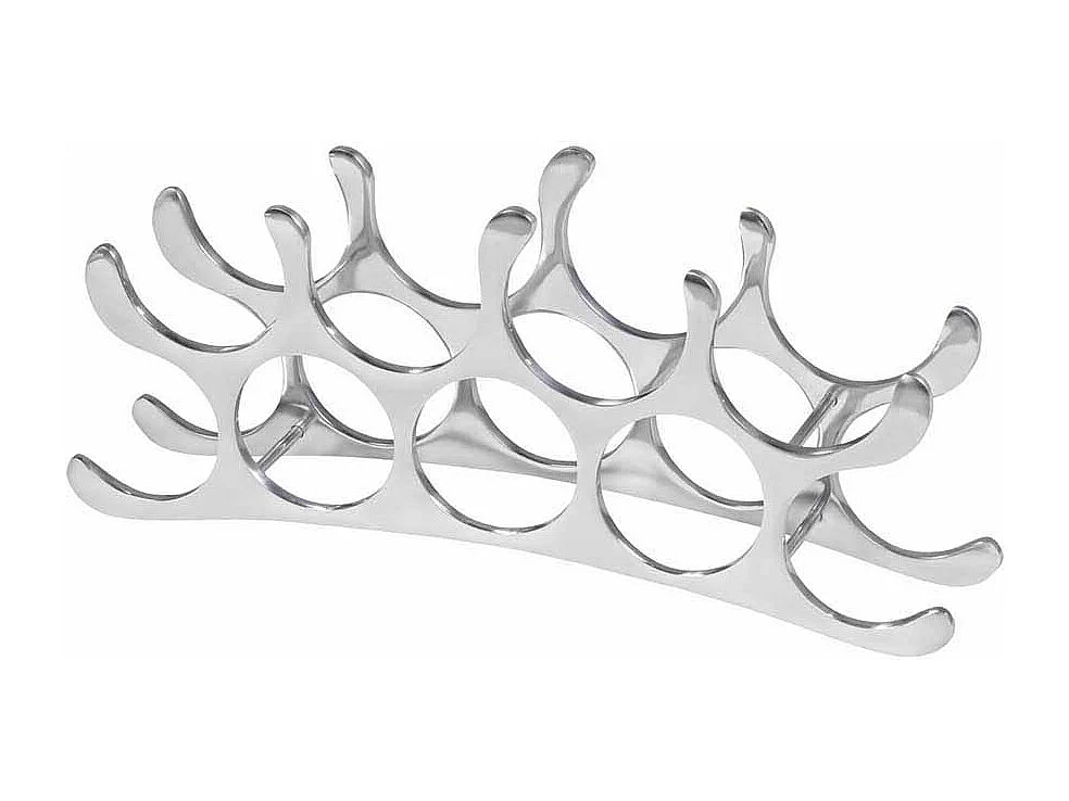 Alu Weinregal im Flammen Design modern