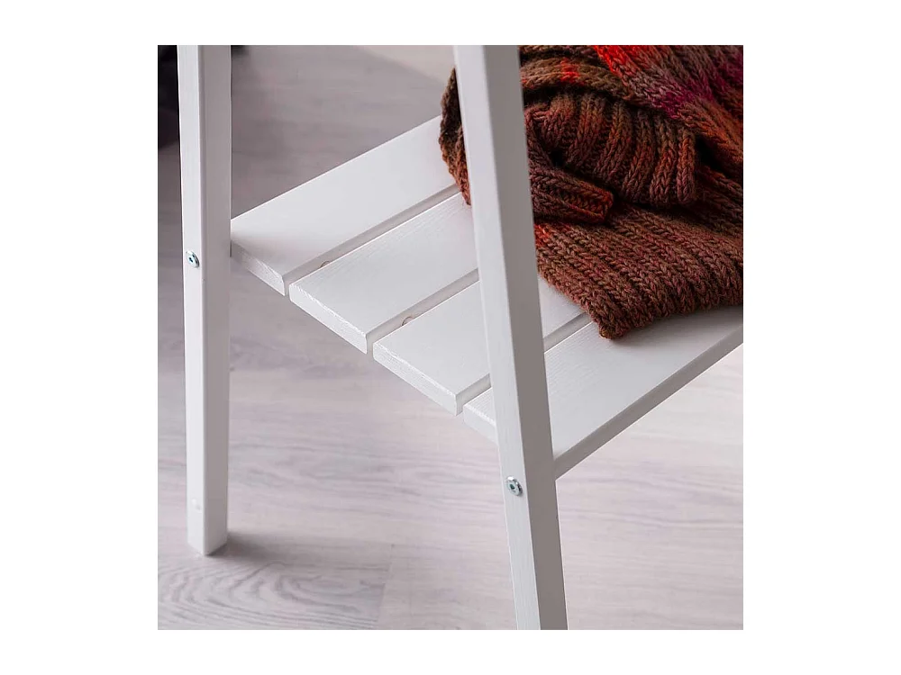 Holzgarderobe aus Fichte Massivholz Weiß