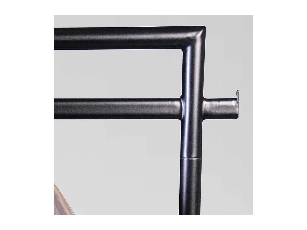 Standgarderobe in Wildeichefarben Schwarz