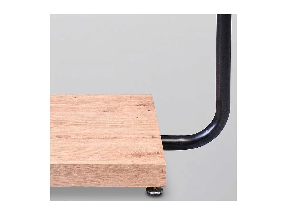 Standgarderobe in Wildeichefarben Schwarz