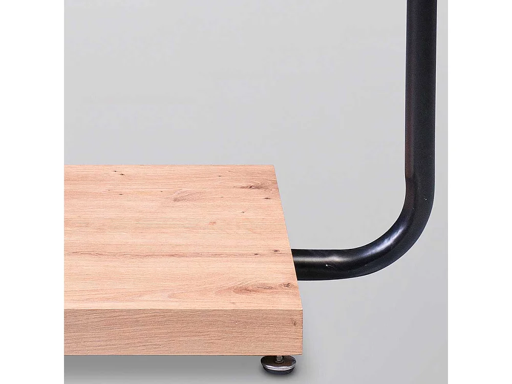 Standgarderobe in Wildeichefarben Schwarz