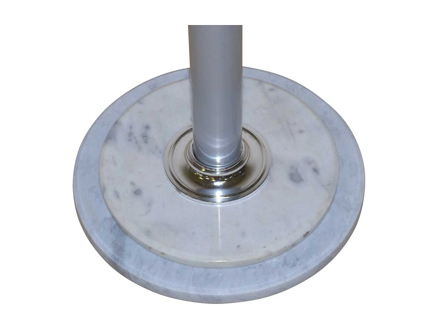 Retro Garderobenständer aus Stahl und Marmor 10 Kleiderhaken