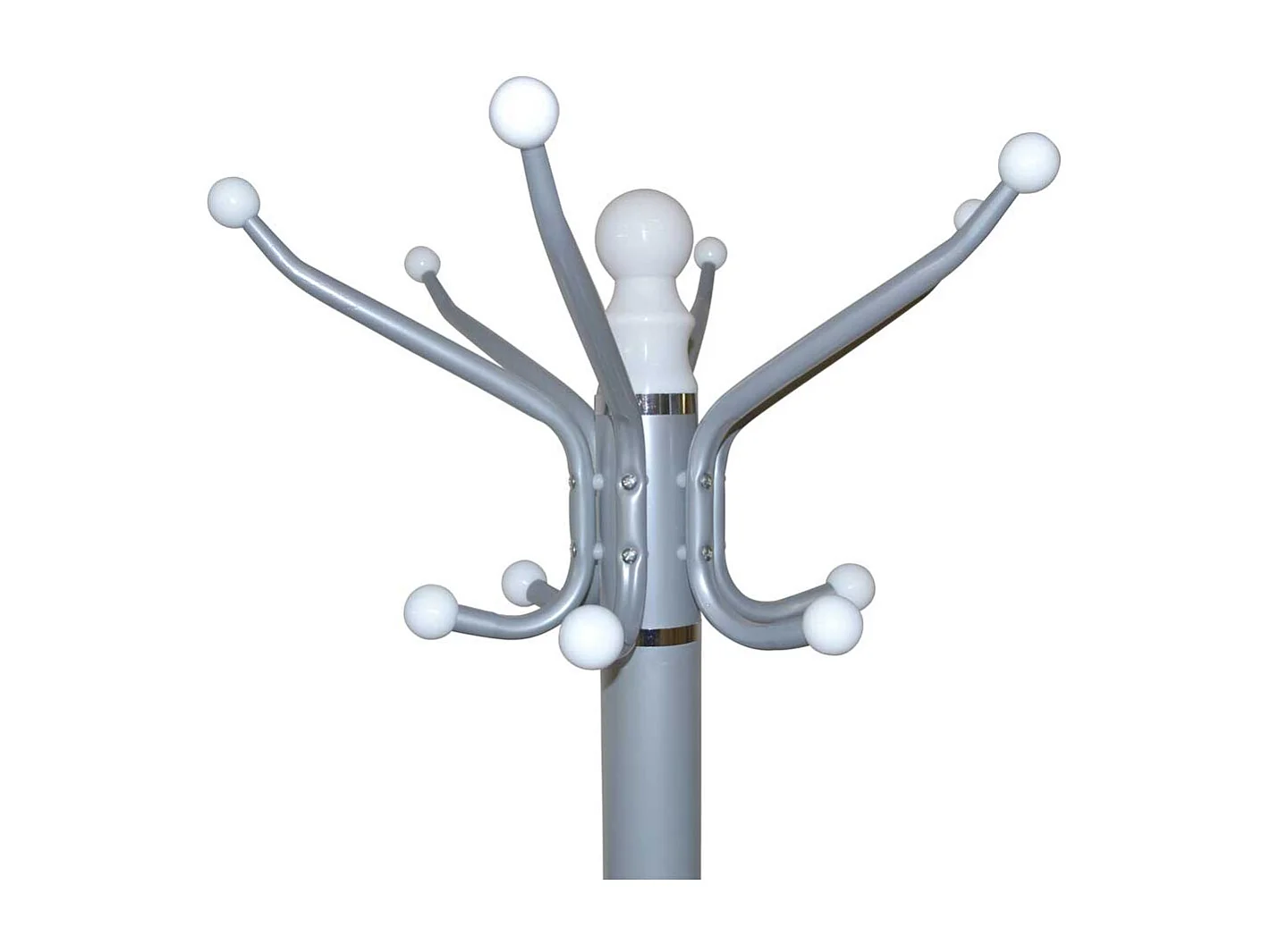 Retro Garderobenständer aus Stahl und Marmor 10 Kleiderhaken