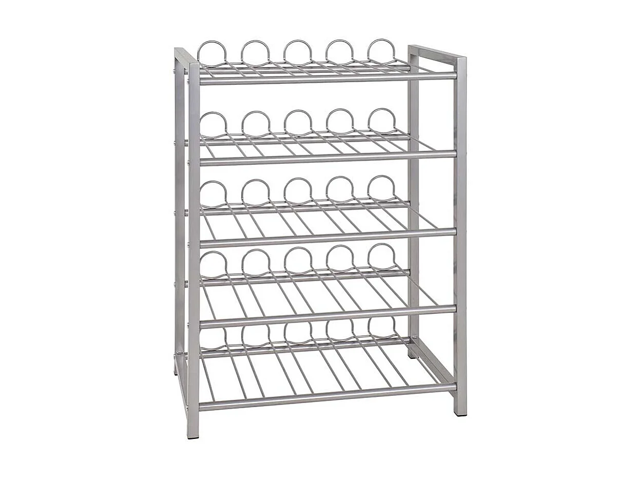 Flaschenregal aus Stahl für Küche