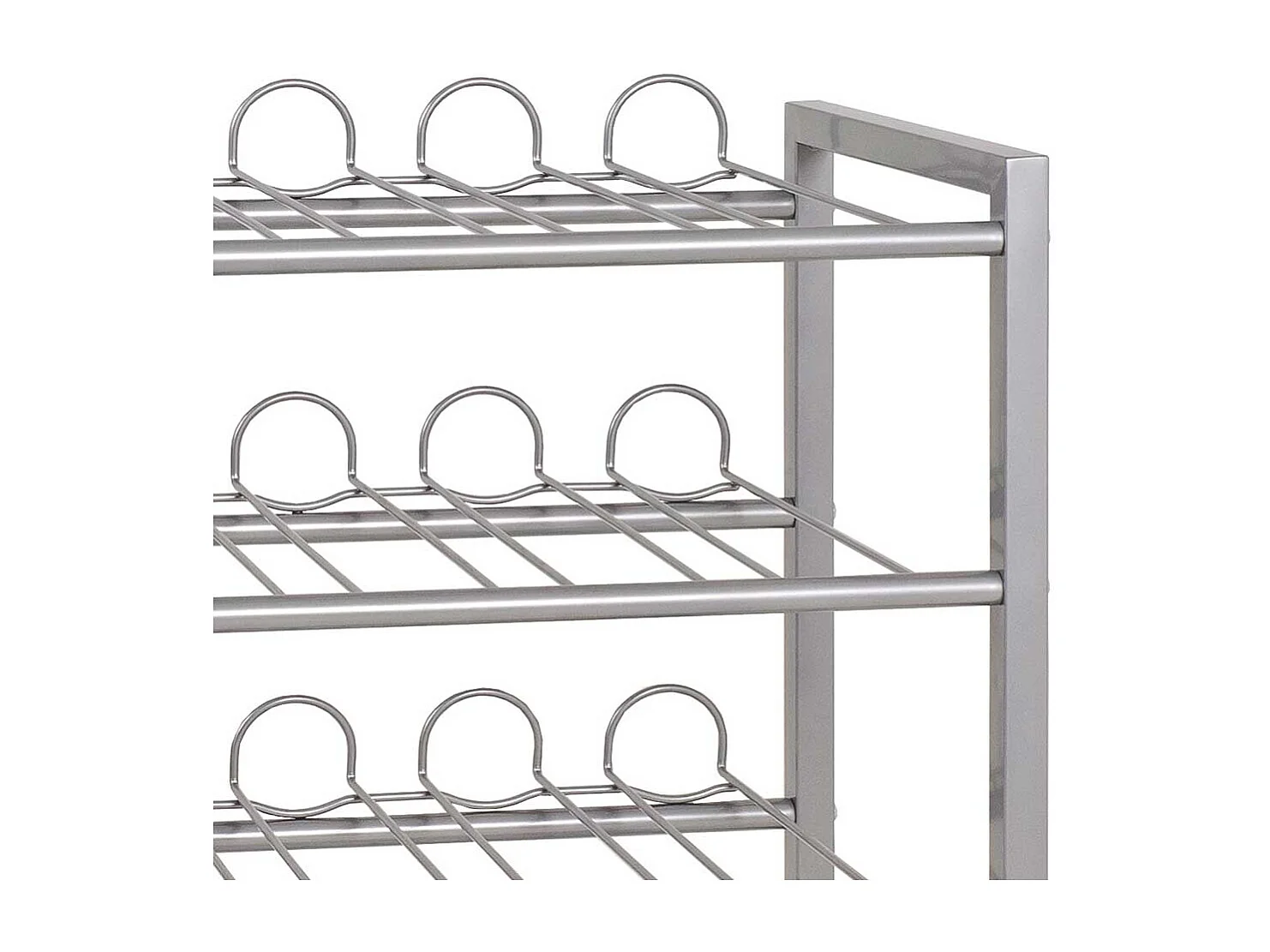 Flaschenregal aus Stahl für Küche