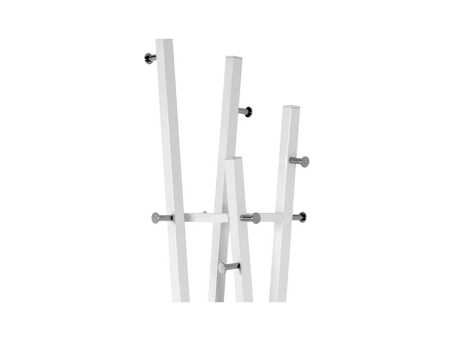 Moderner Garderobenständer aus Stahl Weiß lackiert