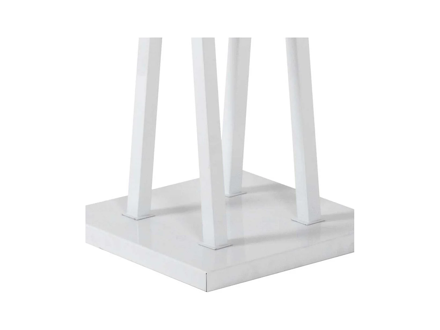 Moderner Garderobenständer aus Stahl Weiß lackiert