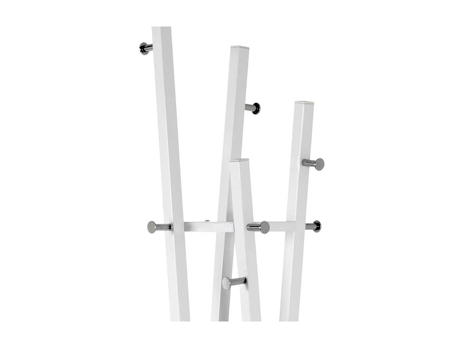 Moderner Garderobenständer aus Stahl Weiß lackiert