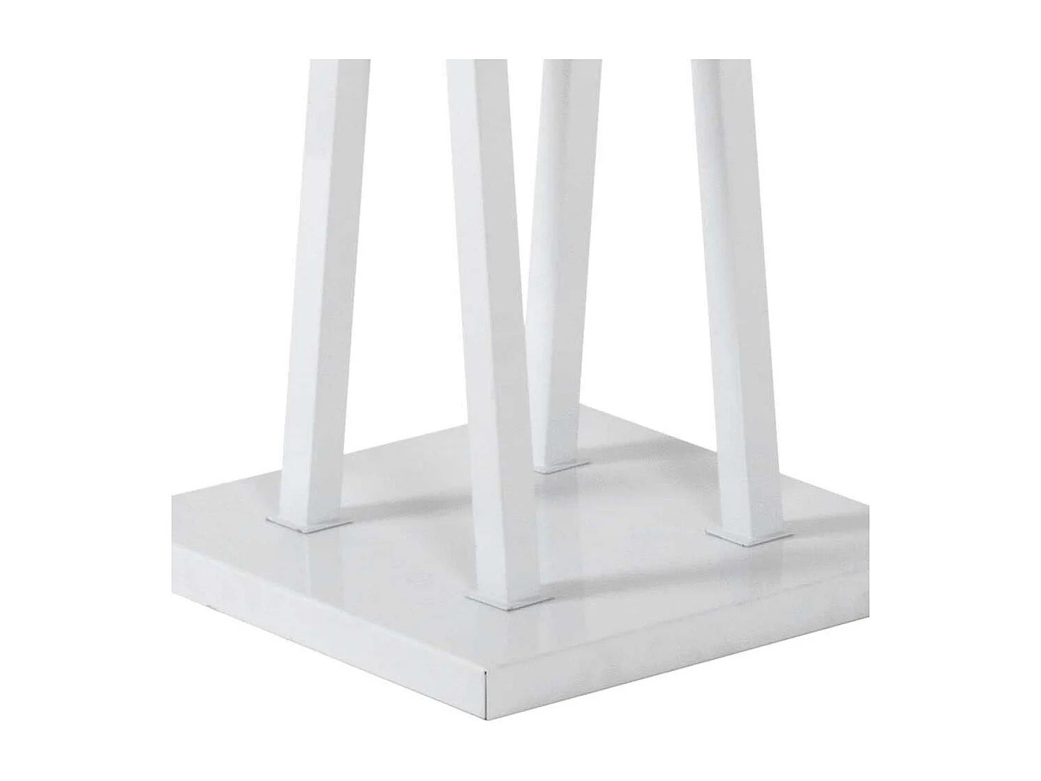 Moderner Garderobenständer aus Stahl Weiß lackiert