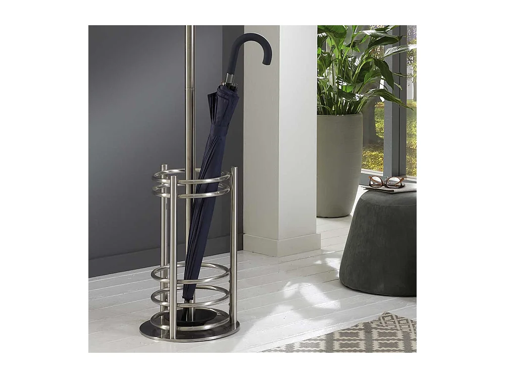 Standgarderobe aus Edelstahl Schirmständer