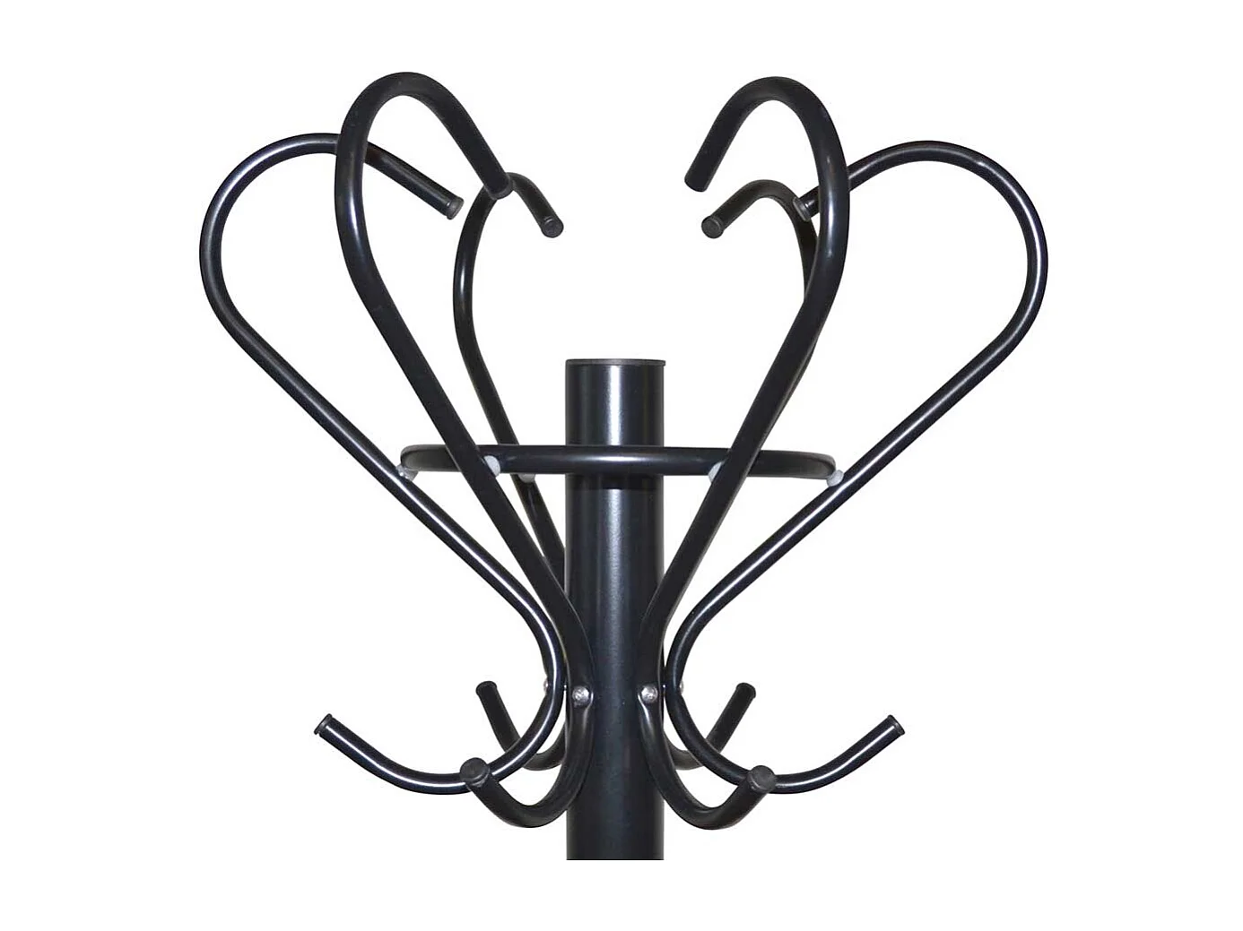 Garderobenstaender schwarz aus Metall Landhaus Vintage Look