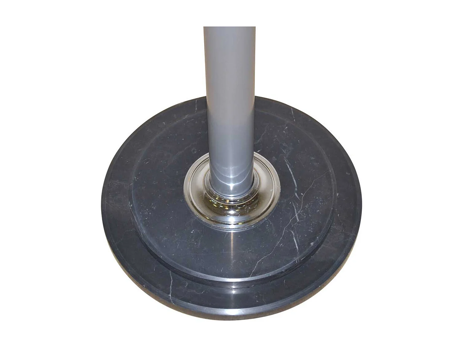 Garderobenständer Metall Retrostil in Alufarben Schwarz