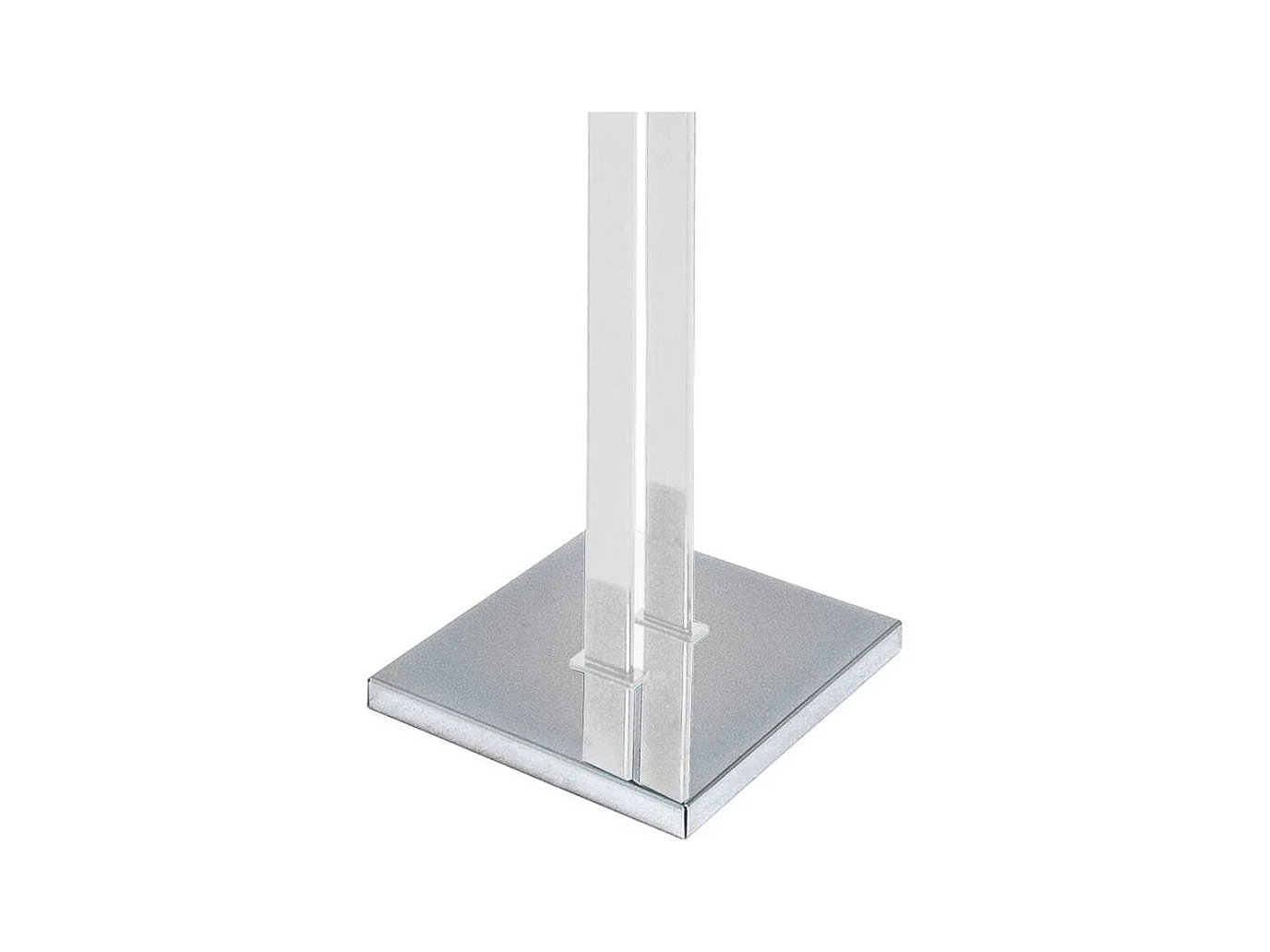 Standgarderobe in Weiß Metall