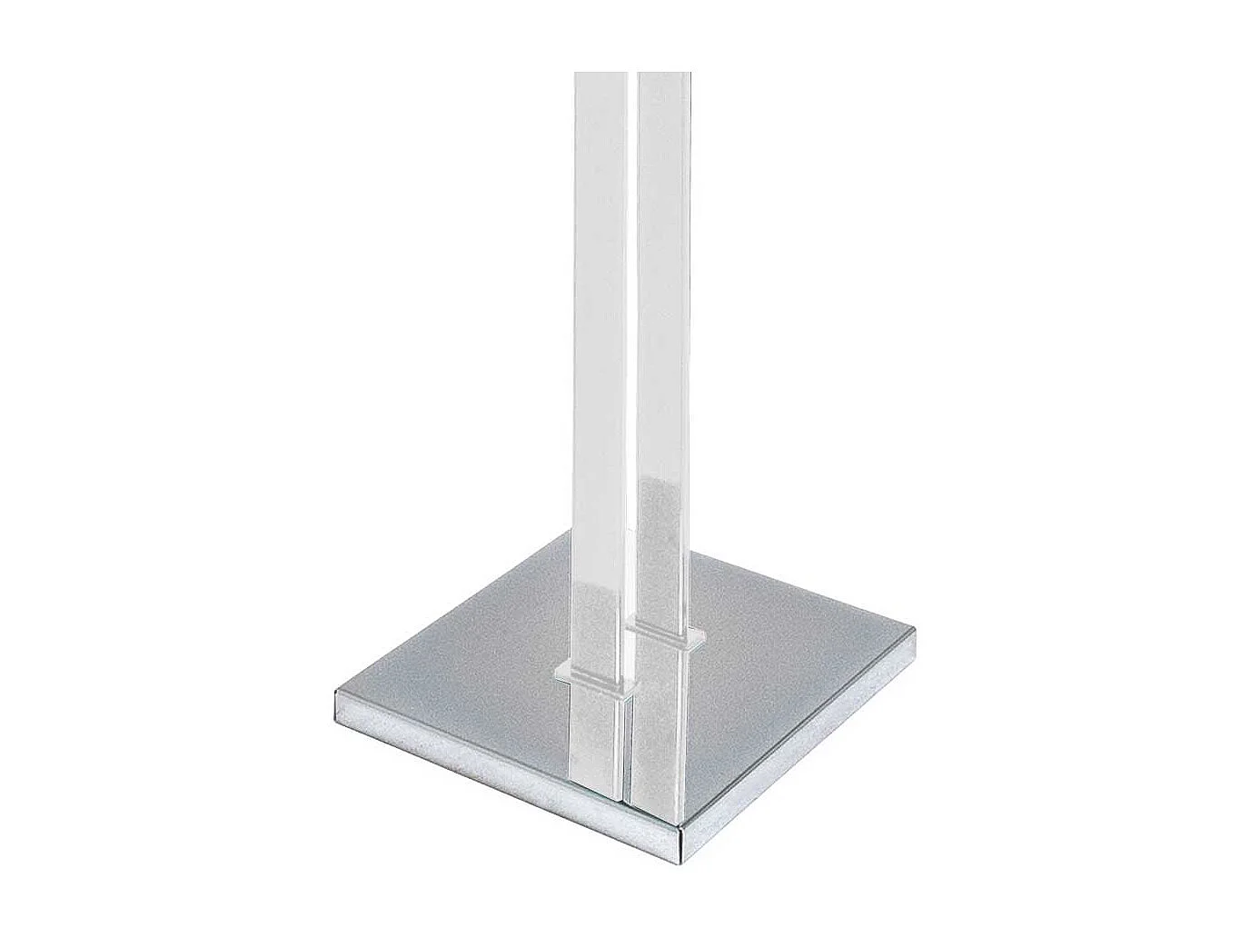 Standgarderobe in Weiß Metall