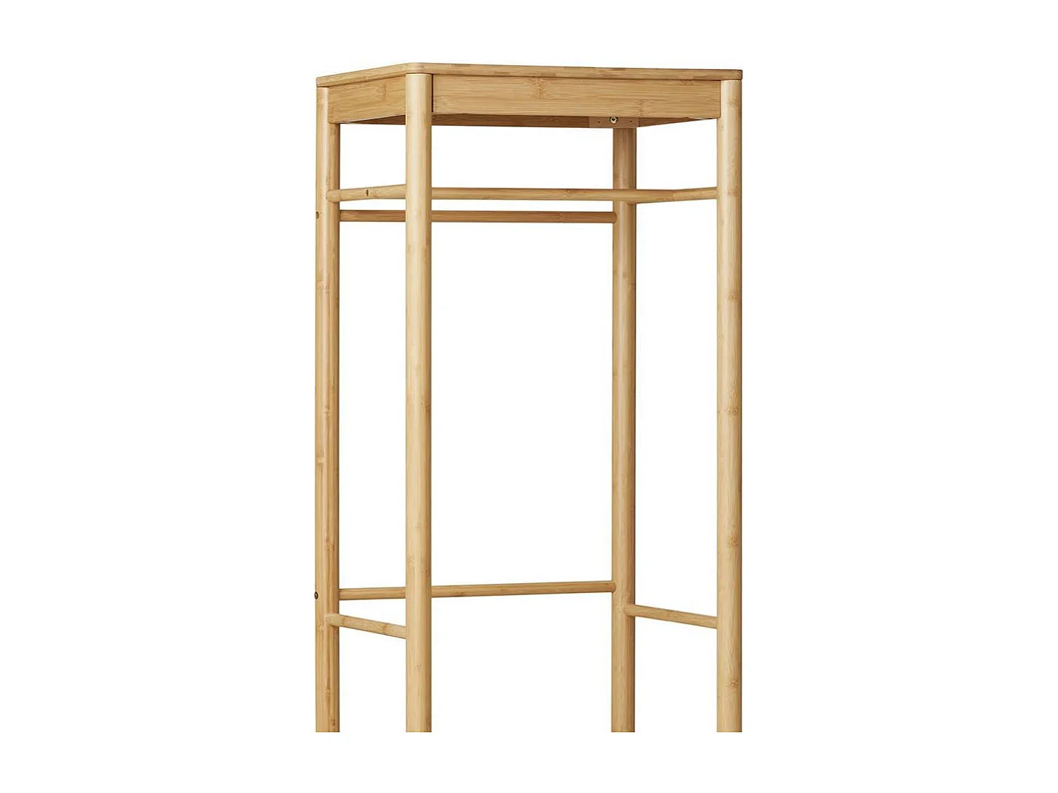 Standgarderobe Garderobenmöbel aus Bambus in Naturfarben