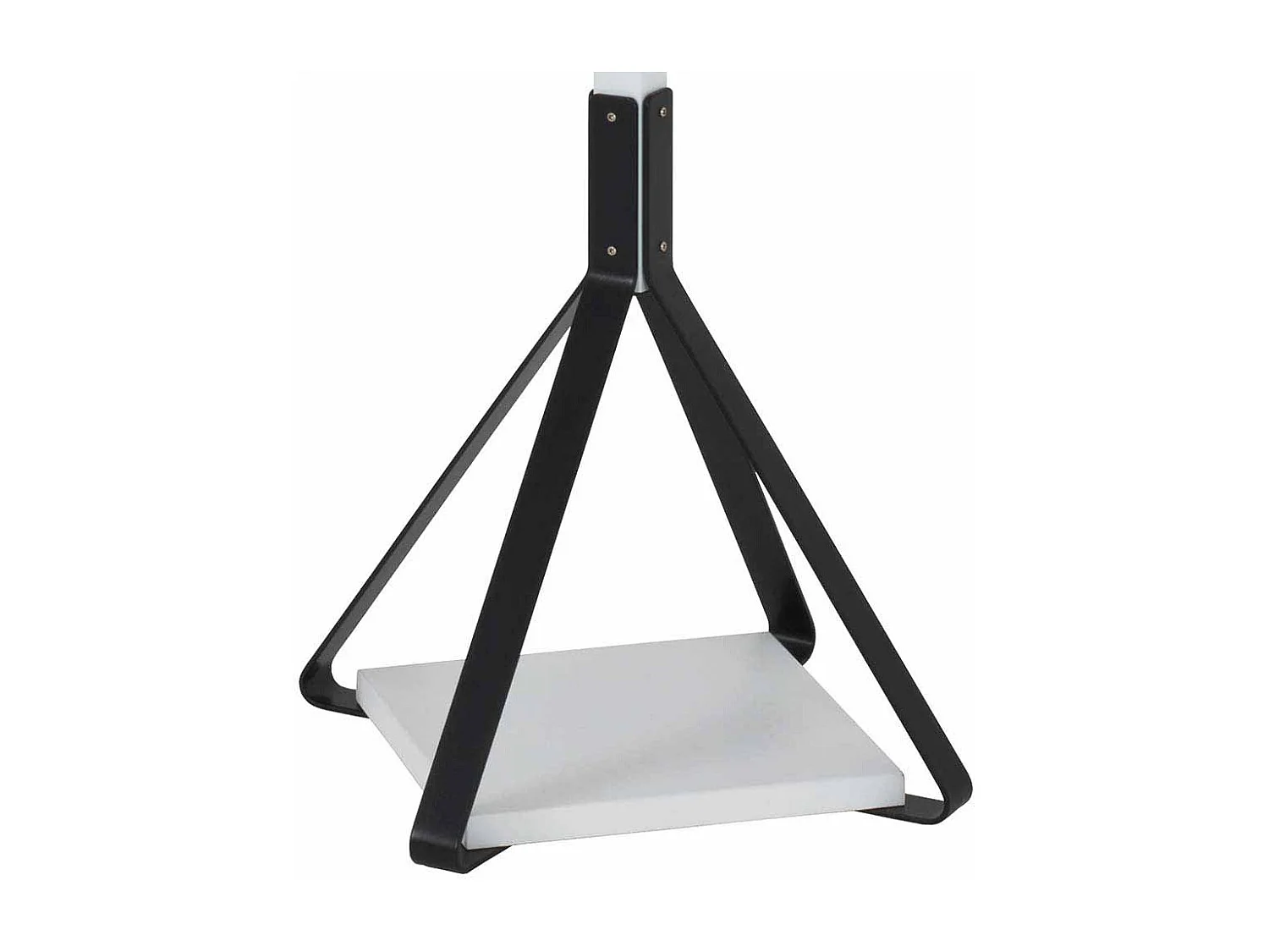 Standgarderobe in Weiß Schwarz Stahl