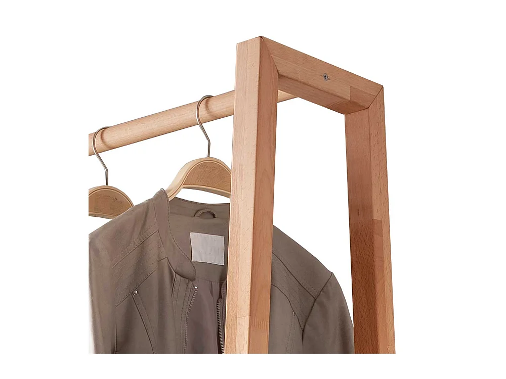 Garderobenstaender aus Kernbuche Massivholz Ablage für Schuhe