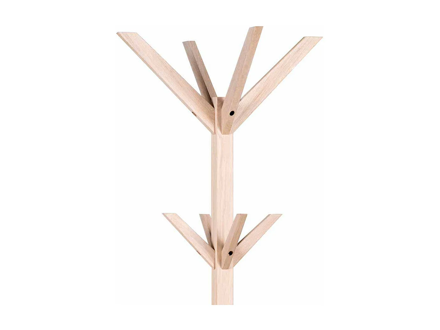 Garderobenständer aus Eiche Massivholz White Wash lackiert