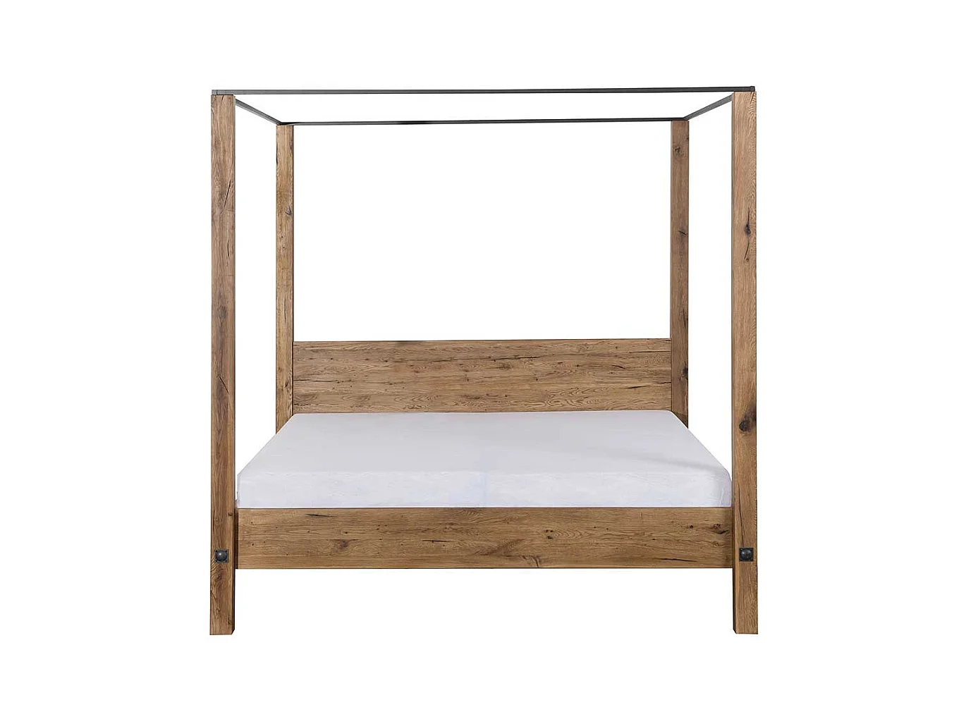 Massivholz Himmelbett aus Eiche geölt Landhaus