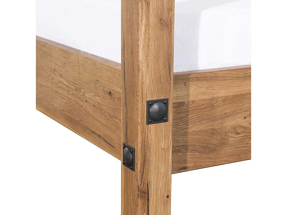 Massivholz Himmelbett aus Eiche geölt Landhaus