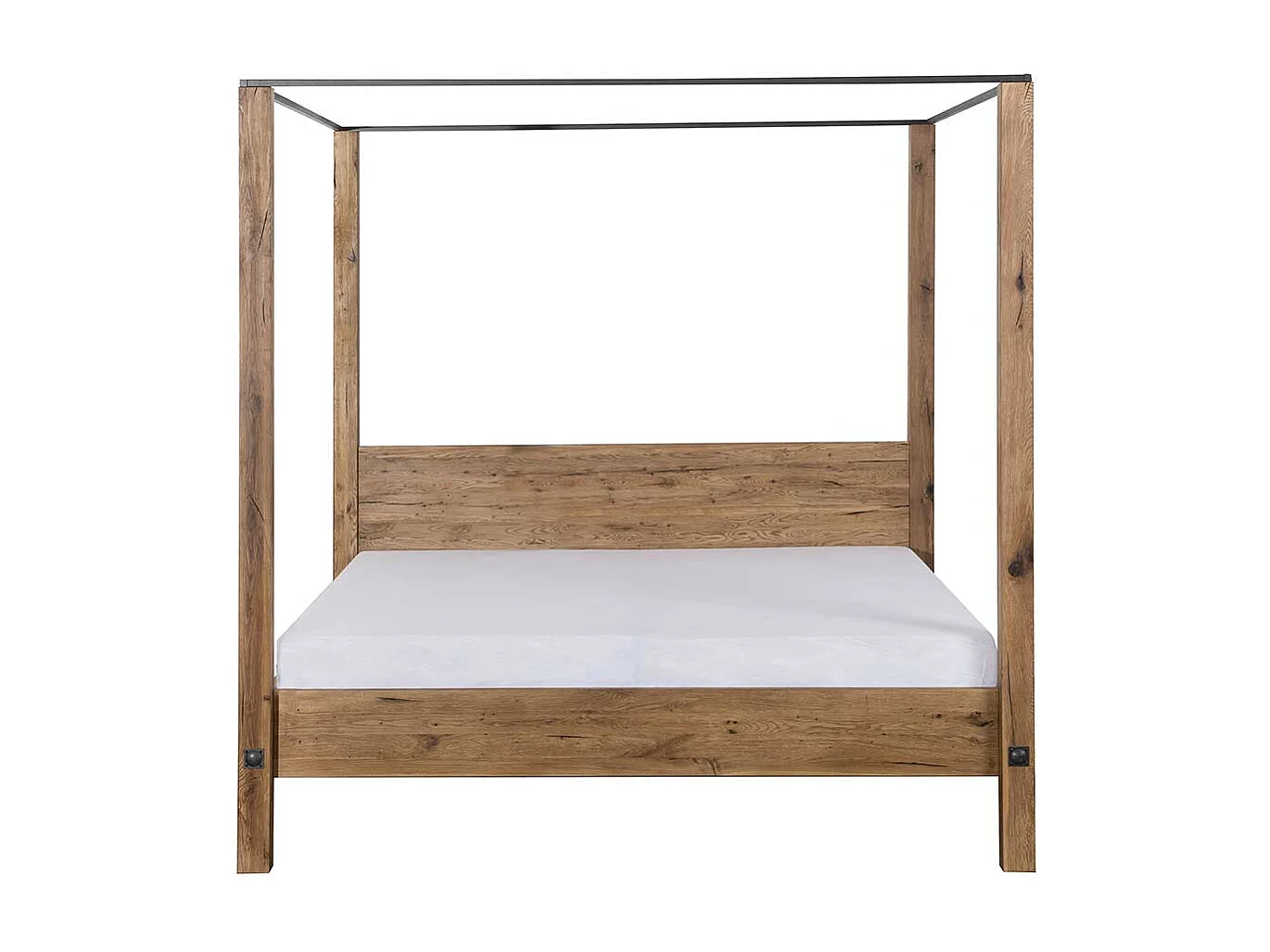 Massivholz Himmelbett aus Eiche geölt Landhaus