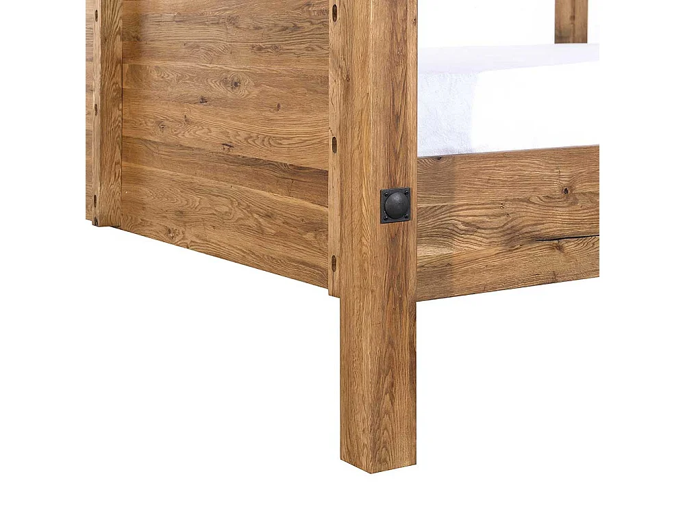 Massivholz Himmelbett aus Eiche geölt Landhaus