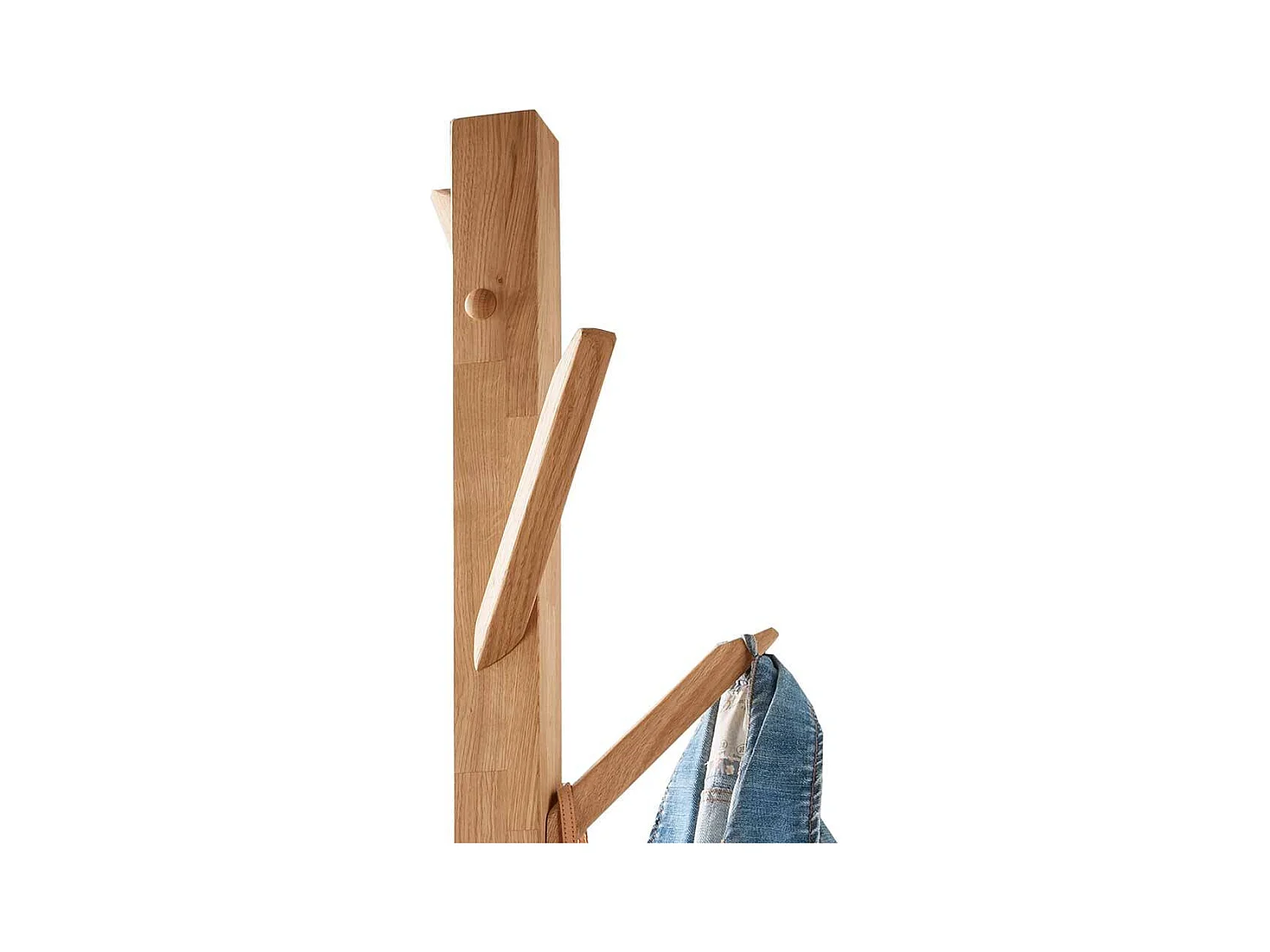 Kleiderständer Garderobenständer in Wildeichefarben geölt