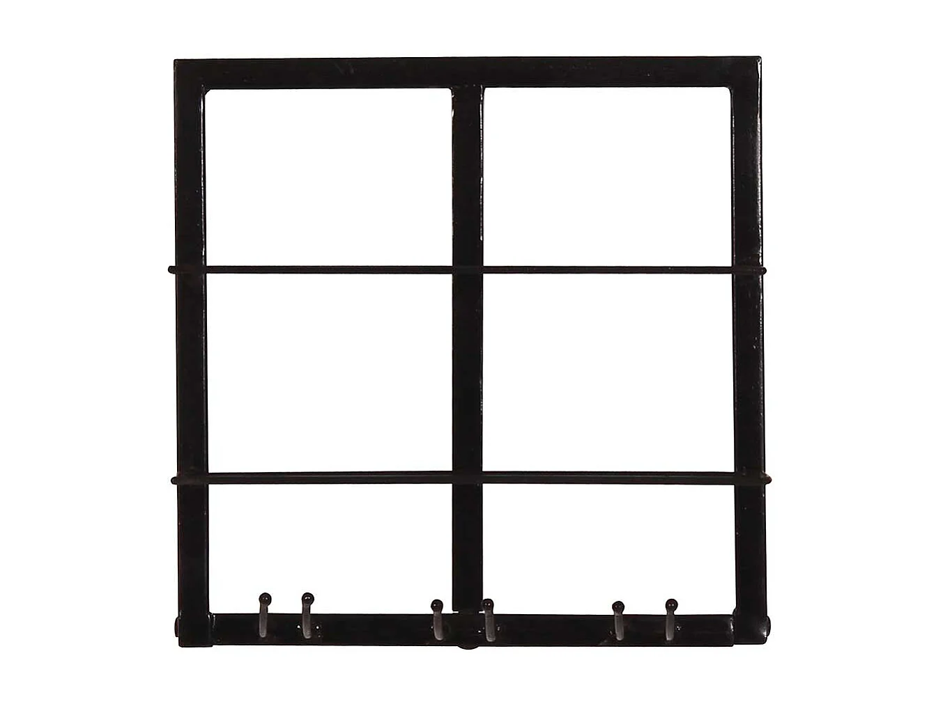 Flaschenregal Bar mit Gläserhalterung Schwarz