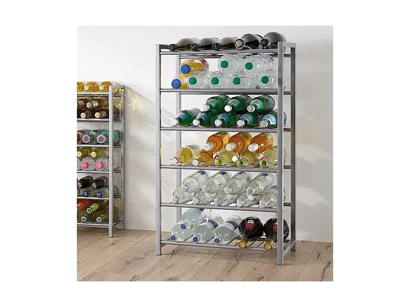 Küchenregal für Flaschen Stahl