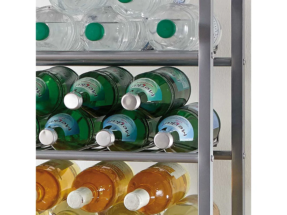 Küchenregal für Flaschen Stahl