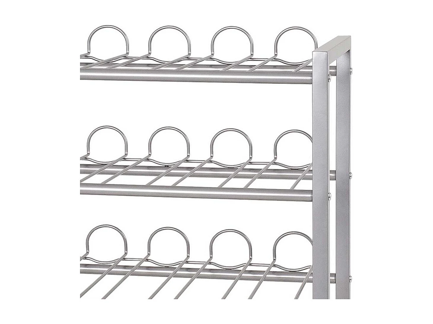 Küchenregal für Flaschen Stahl