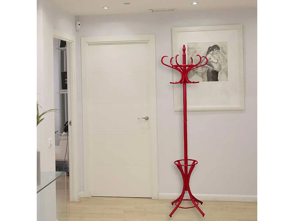 Kleiderständer in Rot Vintage Style