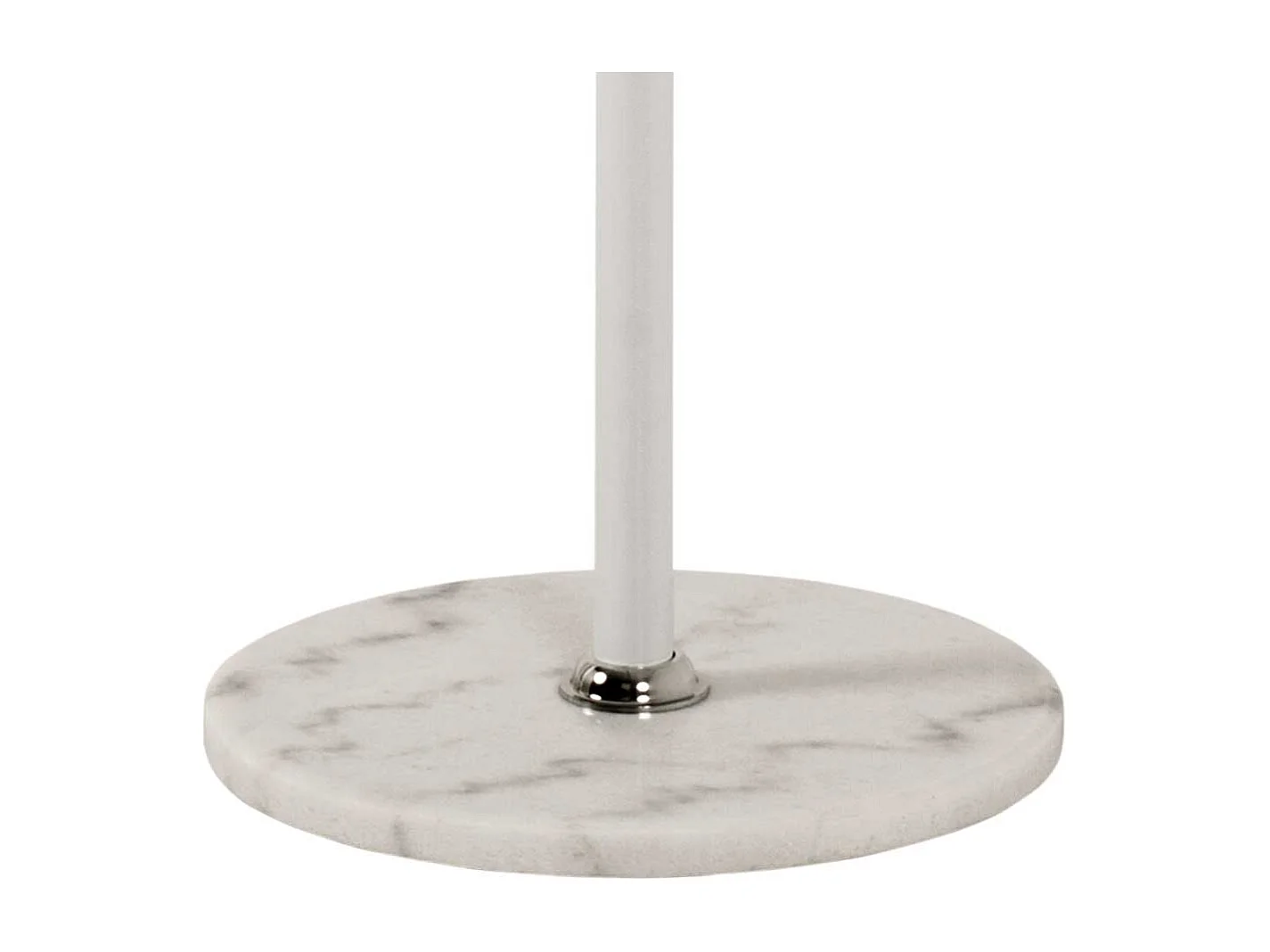 Standgarderobe aus Metall und Marmor Weiß