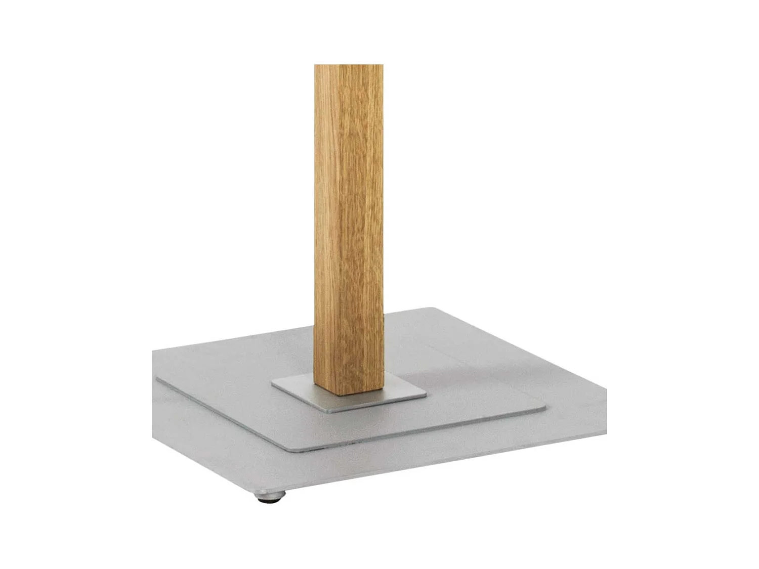 Garderobenständer aus Eiche Massivholz und Metall 10 Kleiderhaken