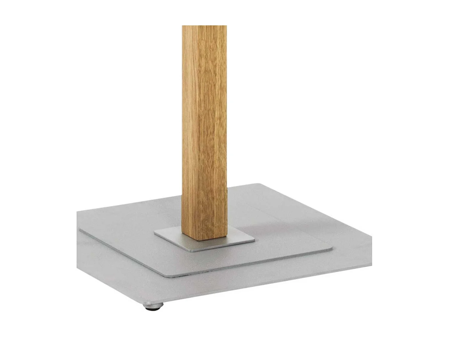 Garderobenständer aus Eiche Massivholz und Metall 10 Kleiderhaken