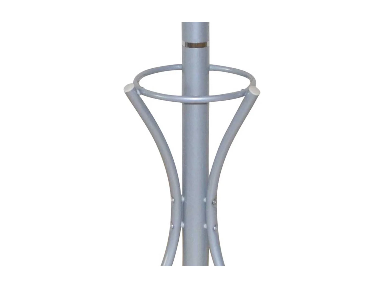 Garderobenständer Alufarben im Vintage Look 6 Kleiderhaken