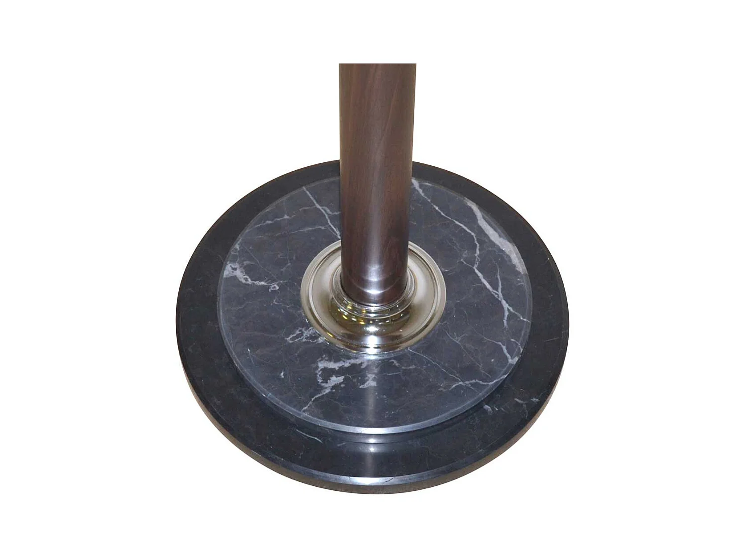 Retro Metall Kleiderständer in Braun Marmorplatte Fuß